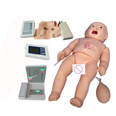 現実的な皮膚シミュレーション PALS 耳鳴りとECG訓練のための新生児マニキン