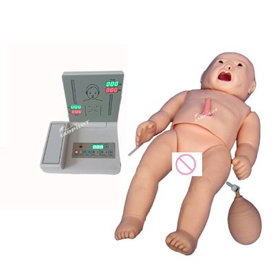 現実的な皮膚シミュレーション PALS 耳鳴りとECG訓練のための新生児マニキン