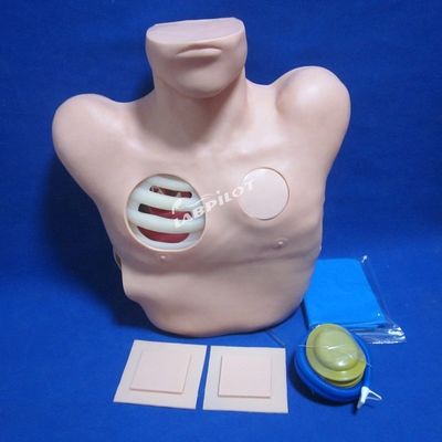 人工ヒドロトラクスのシミュレーションのための高度なPVC肺胸骨脱圧人形